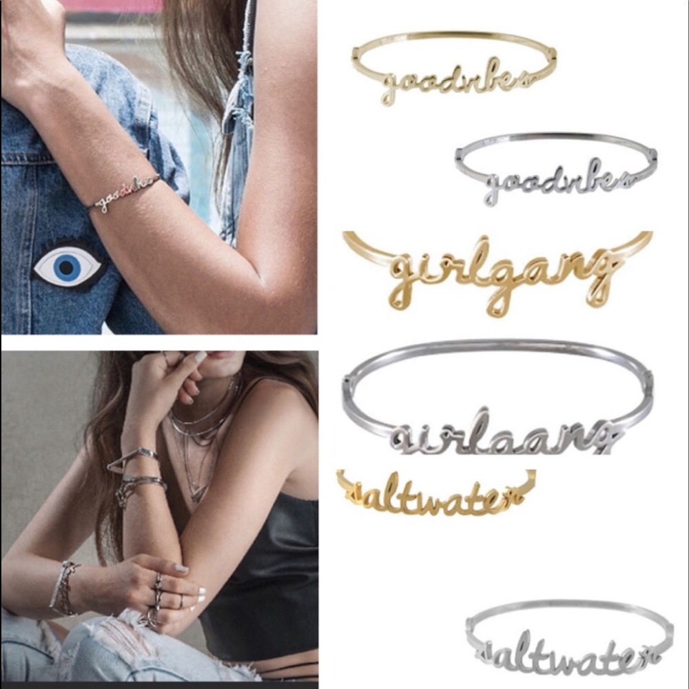 Namaste, Goodvibes, Girlgang or Moonchild Bracelets by Wanderlust, NWT